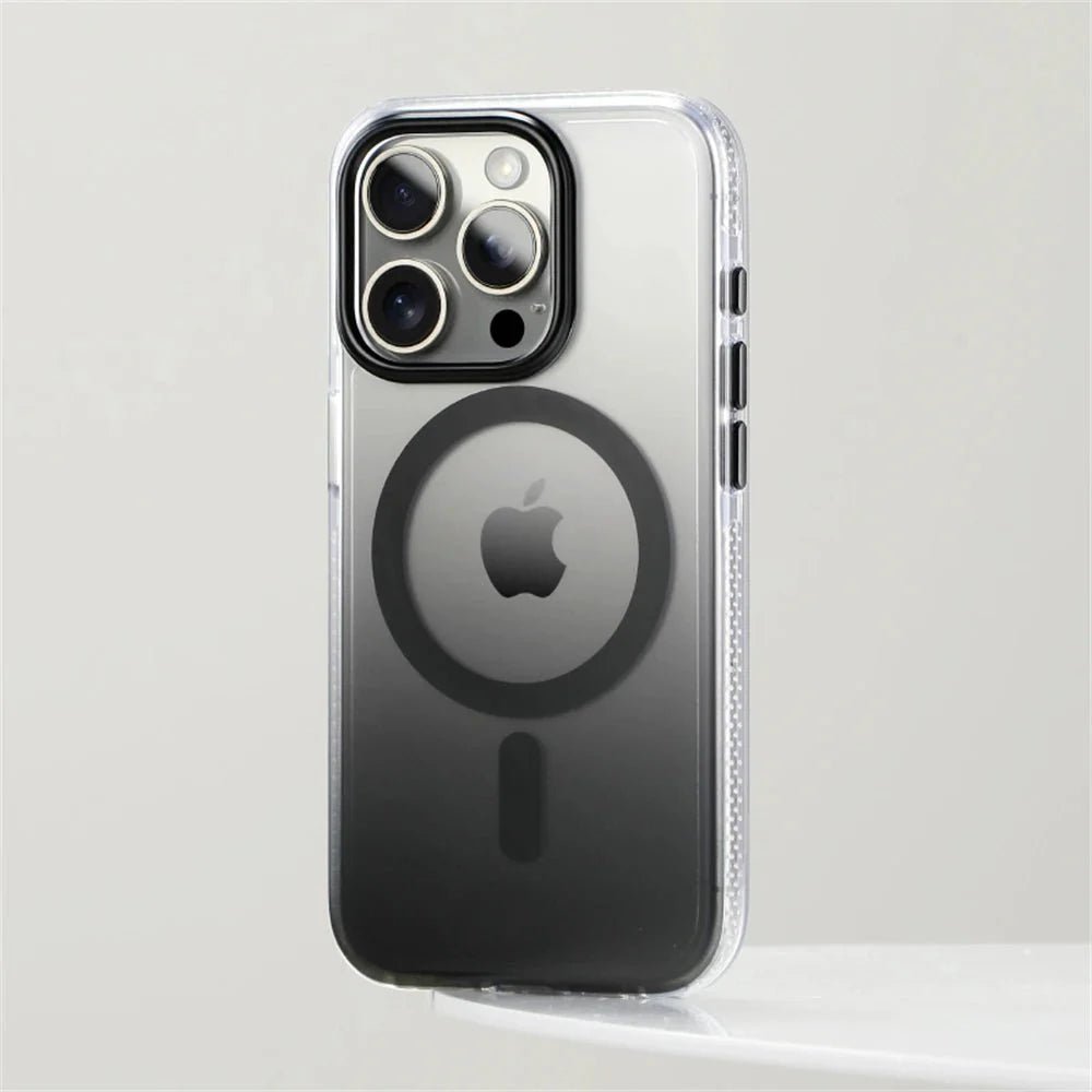 iPhone 16/ Pro/ Plus/ Pro Max - Transparente Farbverlauf MagSafe Schutz Hülle, Staubdicht - Top Hüllen