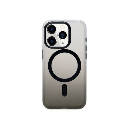 iPhone 16/ Pro/ Plus/ Pro Max - Transparente Farbverlauf MagSafe Schutz Hülle, Stoßfest - Top Hüllen
