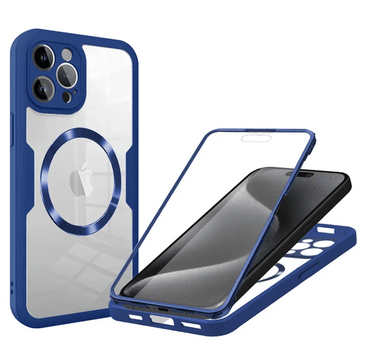 iPhone 16/ Pro/ Plus/ Pro Max - Transparente MagSafe Hülle mit Display Schutz - Top Hüllen