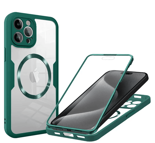 iPhone 16/ Pro/ Plus/ Pro Max - Transparente MagSafe Hülle mit Display Schutz - Top Hüllen