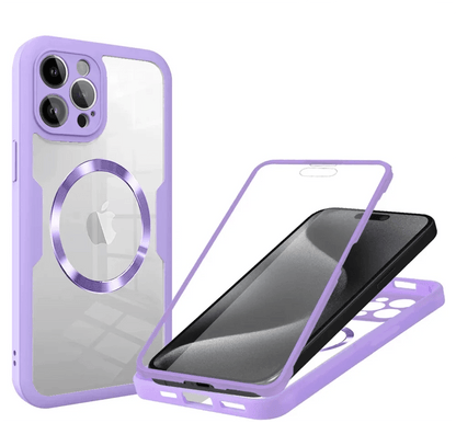 iPhone 16/ Pro/ Plus/ Pro Max - Transparente MagSafe Hülle mit Display Schutz - Top Hüllen