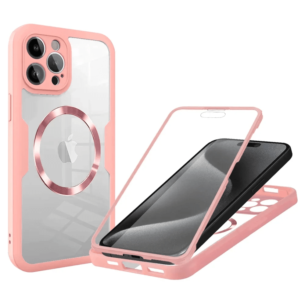 iPhone 16/ Pro/ Plus/ Pro Max - Transparente MagSafe Hülle mit Display Schutz - Top Hüllen