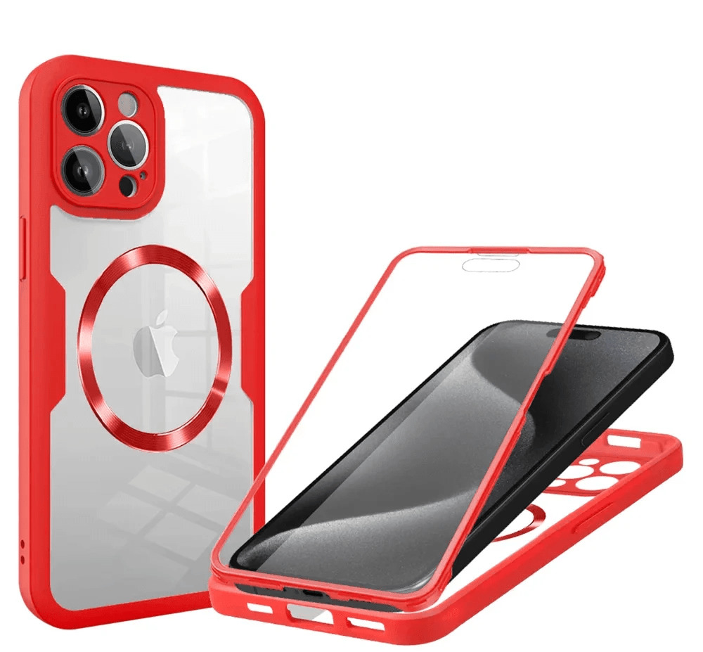 iPhone 16/ Pro/ Plus/ Pro Max - Transparente MagSafe Hülle mit Display Schutz - Top Hüllen