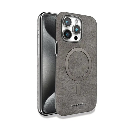 iPhone 16/ Pro/ Plus/ Pro Max - Vintage MagSafe Schutz Hülle, Elegant, Magnetisch - Top Hüllen