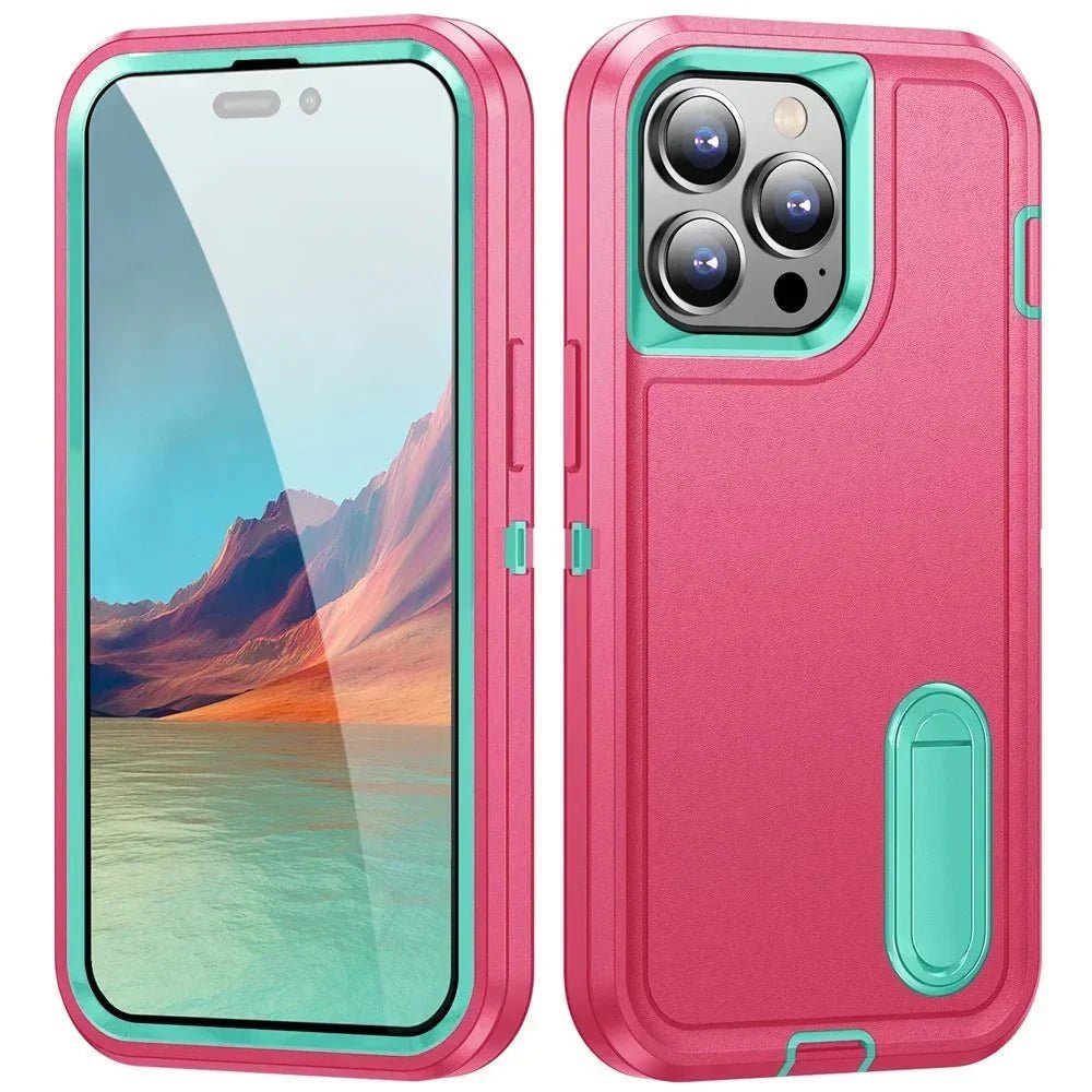iPhone 16/ Pro/ Plus/ Pro Max - Vollständige Robuste Schutzhülle mit Display Schutz - Top Hüllen