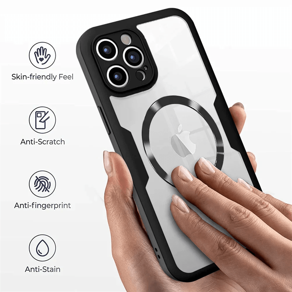 iPhone 16/ Pro/ Plus/ Pro Max - Vollständige Transparente MagSafe Hülle mit Display Schutz - Top Hüllen