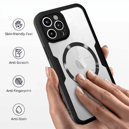 iPhone 16/ Pro/ Plus/ Pro Max - Vollständige Transparente MagSafe Hülle mit Display Schutz - Top Hüllen