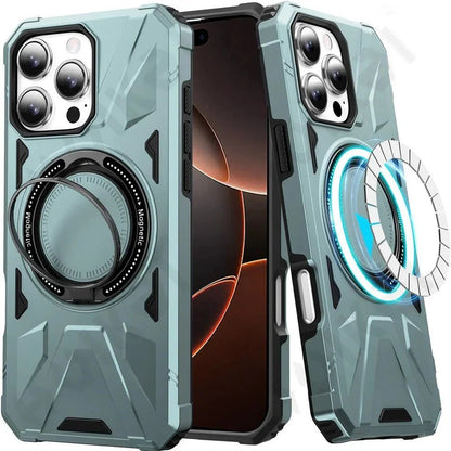 iPhone 16/ Pro/ Pro Max - Magnetische MagSafe Schutz Hülle mit Ring Halter - Top Hüllen