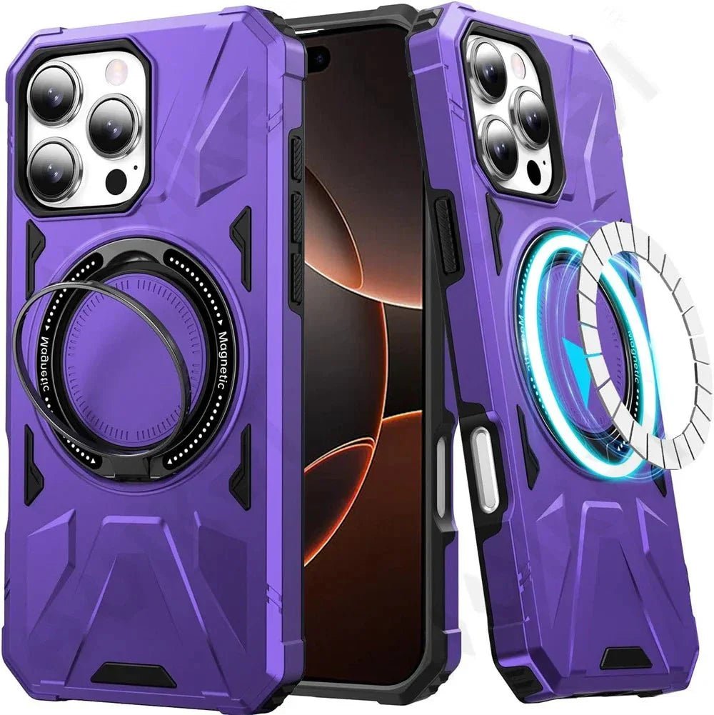 iPhone 16/ Pro/ Pro Max - Magnetische MagSafe Schutz Hülle mit Ring - Top Hüllen