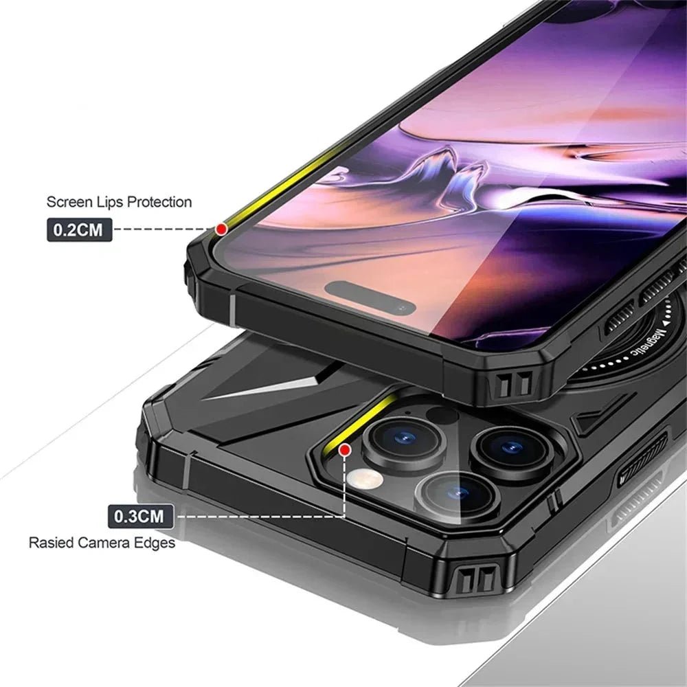 iPhone 16/ Pro/ Plus/ Pro Max - MagSafe Schutz Hülle mit Ring, Stoßfest - Top Hüllen