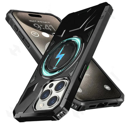 iPhone 16/ Pro/ Plus/ Pro Max - MagSafe Schutz Hülle mit Ring, Stoßfest - Top Hüllen